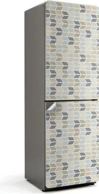 Produktbild von Blumenmuster in Linie – Kühlschrank Aufkleber – Klebefolie Kühlschrank – Kühlschrank Dekor – Kühlschrankfolie selbstklebend – Küchen Dekoration – 60x190 cm