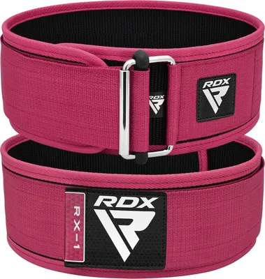 Produktbild von RDX 4” Gewichthebergürtel, Auto-Lock Trainingsgürtel, Powerlifting Krafttraining Bodybuilding Fitness Gürtel, Gepolstert Gewichtheben Gym Weight Lifting Belt, Männer Damen Kreuzheben Workout