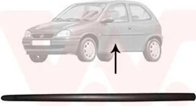 Produktbild von VAN WEZEL Zierleiste für die Tür Vorne Links Leiste für OPEL Corsa B Schrägheck (S93) 3776423