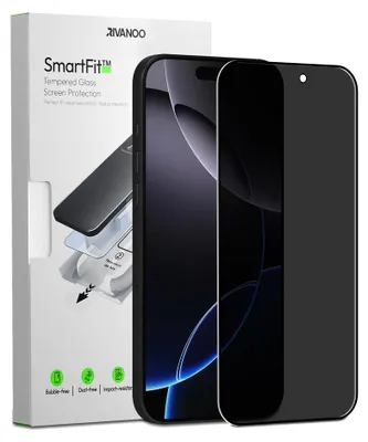 Obrázek produktu pro 1-balení iPhone 16 Pro Max Ochranné sklo na displej Privacy - Tvrzené sklo | [Automatická instalace] - Bez bublin