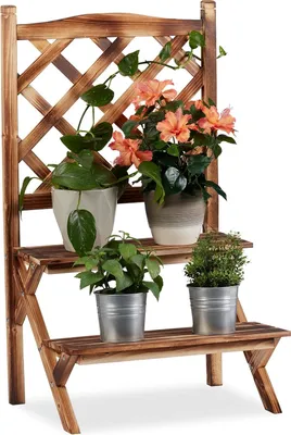 Produktbild von Holzblumenständer 2 Etagen 89x51x40 cm