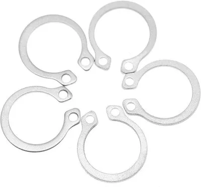 Obrázok produktu pre Sada upevňovacích krúžkov z nehrdzavejúcej ocele, rozmery 9–14 mm