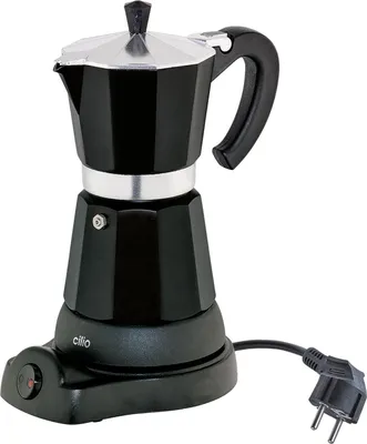 Image de Machine à expresso électrique "Classico" noire, Cilio
