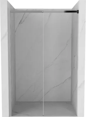 Produktbild von Mexen Omega ausziehbare Duschtür 150 cm, Transparent, Chrom - 825-150-000-01-00