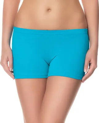 Produktbild von Ladeheid Damen Shorts Radlerhose Unterhose Hotpants Kurze Hose Boxershorts LAMA05, Türkis23, L-XL (Herstellergröße: 40-42)