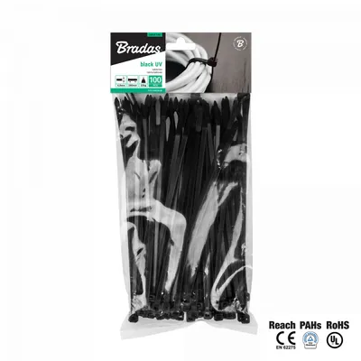 Image de Bradas TS1190810B Clip Noir 100 pcs(s)