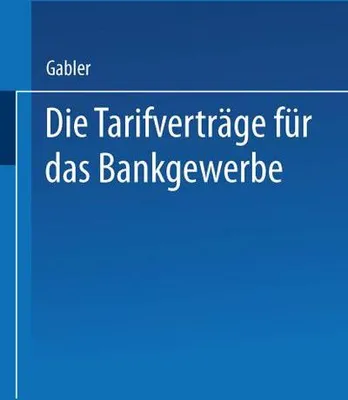 Obrázek produktu pro Die Tarifverträge für das Bankgewerbe