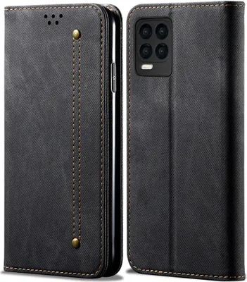 Obrázek produktu pro OPPO Realme 8 Pro Pouzdro, Kožené Peněženkové Pouzdro s Magnetickým Uzavíráním a Stojánkem pro OPPO Realme 8 Pro černé