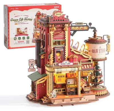 3D Holzmodellbausatz – Traumgeschenkfabrik, 449 Teile, mechanisch