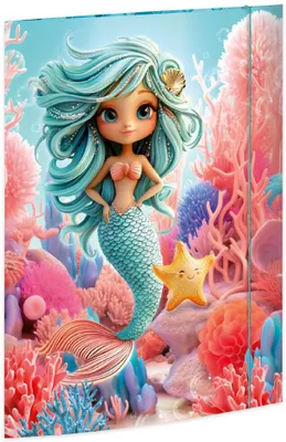 Produktbild von RNK Verlag Zeichnungsmappe "Mermaid" Karton DIN A3