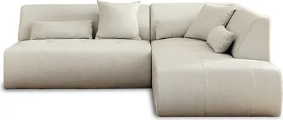 Produktbild von Lisa Design Onyx, modulares 5-Sitzer Ecksofa rechts, aus Stoff , Beige