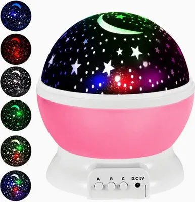 Obrázok produktu pre Led Hviezdny Projektor 360° Otočný - Nočná Lampa Pre Dieťa Ako Darček