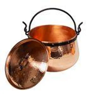 Produktbild von "CopperGarden®" Kupferkessel 20 Liter | mit Deckel | Hexenkessel