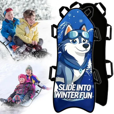 Image de Toboggan PlaySo Wilk, tapis de glisse pour la neige