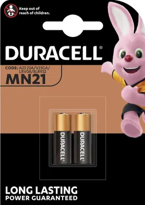 Produktbild von Duracell MN21 LRV08 A23 Alkaline 12V Rundzelle - 2 Batterien