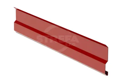 Zdjęcie produktu dla Listwa maskująca RŠ 100, 1 mb, Prefalz stucco, ciemnoczerwona P.10 RAL 3009