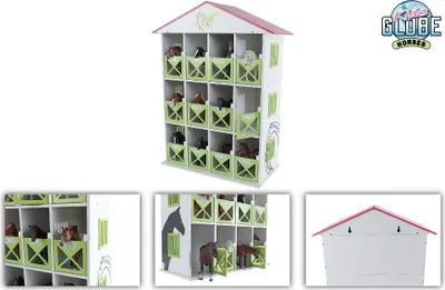 Productafbeelding van Kids Globe Paardenhotel voor 12 paarden, schaal 1:24