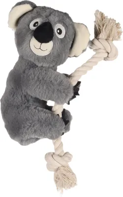 Produktbild von Flamingo Hundespielzeug Koala mit Seil Hangta grau