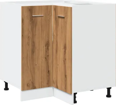 Image de vidaXL Armoire de cuisine Lyon Chêne Artisan 75,5x75,5x81,5 cm Matériau dérivé du bois