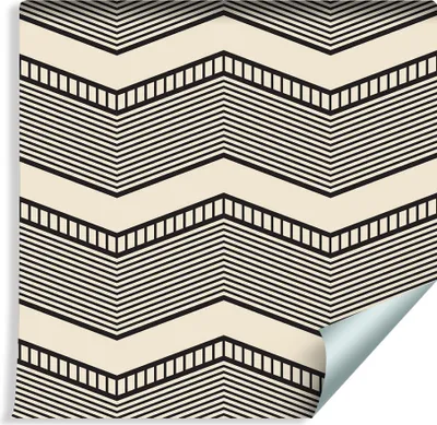 Produktbild von 10m VLIES TAPETE Rolle Geometrie Muster Ornamente Zickzack XXL