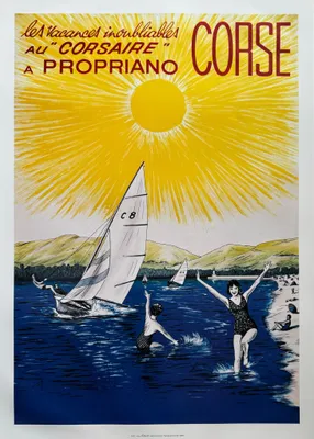 Zdjęcie produktu dla KORSYKA – LE CORSAIRE W PROPRIANO – plakat 50 x 70 cm