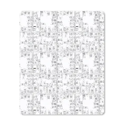 Produktbild von MuchoWow® Mauspad Mousepad Stadtplan - Muster - Schwarz und weiß 30x40 cm - Mousepads - Maus Mat - Pad - Mausunterlage - Mausmatten