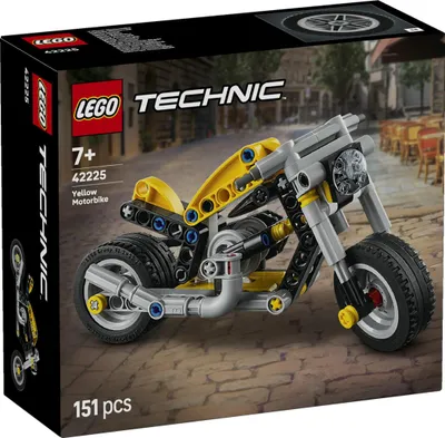 Zdjęcie produktu dla LEGO Technic Żółty motocykl, Zestaw do budowania, 7 lat(a), Plastik, 151 szt., 181 g