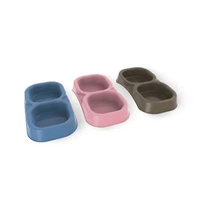 Image de Bama Pet Dubble Feeder 21x11.5x3 cm Assorted