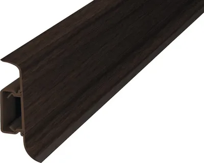 Produktbild von Prinz Klemmsockelleiste mit Kabelführung Kunststoff wenge 50 x 2500 mm