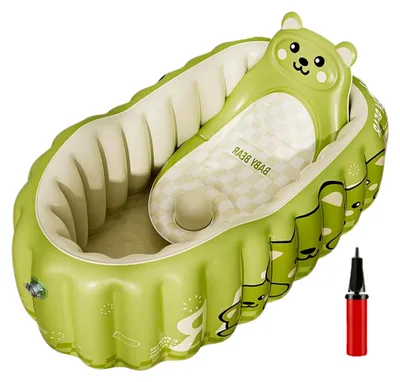 Produktbild von Aufblasbare Babywanne, Aufblasbare Reise Baby Badewanne Kleinkinder Wanne, Faltschwimmbecken Badezimmer Accessoire Für Mädchen Baden Schwimmen Camping