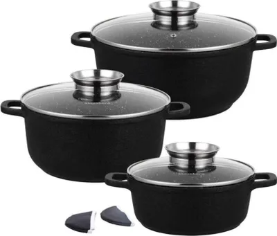 Obrázek produktu pro Sada 8 Prvků. Žulové Hrnce Klausberg Kb-7359