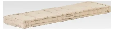 Produktbild von Palettenkissen Baumwolle 120x40x7 cm Beige für Terrasse, Garten, Balkon