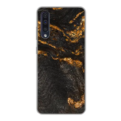 Produktbild von MuchoWow® Handyhülle Schutzhülle Hülle für Samsung Galaxy A30s Marmor - Limette - Schwarz - Gold - Marmoroptik - Luxus Silikon Softcase Handy Hülle - Karteninhaber