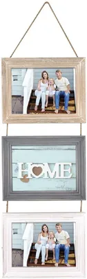 Image de ZEP Lavigny cadre photo pour 3 photos 13x18 cm HOME bois suspendu nature