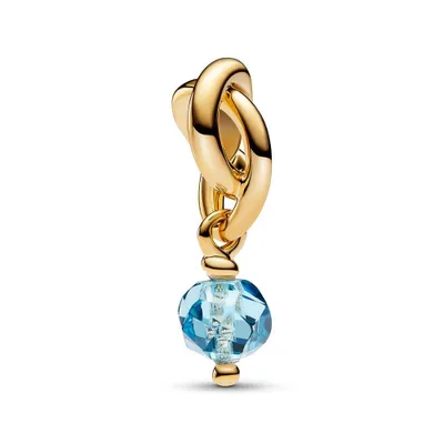 Produktbild von März Charm-Anhänger Moments, vergoldet, Schmuckkristall von PANDORA