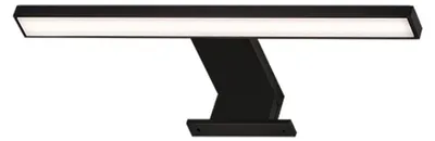 LED-Spiegellampe IP44 5W 500lm 4000K Schwarz 30cm