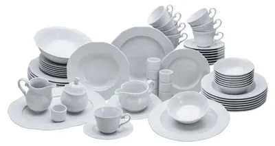 Produktbild von CreaTable Arianne Weiss Kombiservice 61-tlg Porzellan