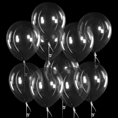 Productafbeelding van Transparante ballonnen, 100 stuks, 12 inch, latex, doorschijnend, voor feestjes en decoratie