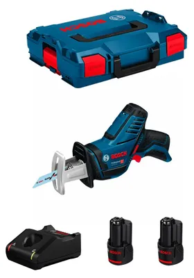 Imagen del producto de Sierra Sable BOSCH GSA 12V-14 (2 x 3,0 Ah + GAL12V-40 + L-Boxx 102)