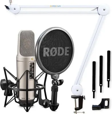 Produktbild von Rode NT2-A Mikrofon Set mit Mikrofonarm Weiss