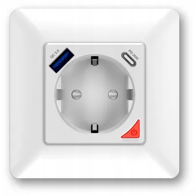 Produktbild von MOES Intelligentes WLAN-Steckdose mit USB Typ-C Schnellladung