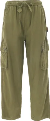 Produktbild von Yogahose, Goa Hose, Uni Used Look Freizeithose - Olivgrün, Herren, Baumwolle, Größe: S