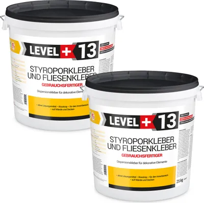 Produktbild von Styroporkleber 50Kg Korkkleber Renovieren Dispersionkleber Für Dekorplatten LEVEL+ RM13