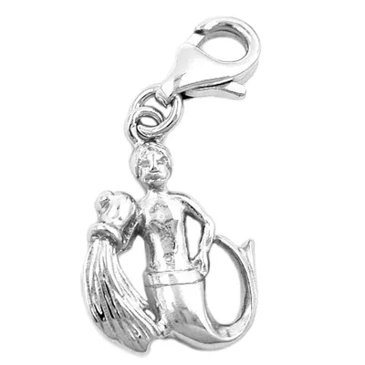 Produktbild von Anhänger 16x12mm Charm Wassermann glänzend rhodiniert Silber 925 silber 16x12mm