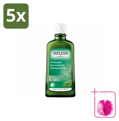 Obrázok produktu pre 5 ks Weleda Zilverspar, osviežujúce mlieko do kúpeľa - 200 ml - balenie