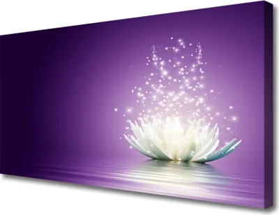 Produktbild von Tulup Leinwand-Bilder 100x50 Wandbild Canvas Kunstdruck Lotos Pflanzen
