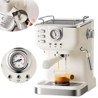 Produktbild von Espressomaschine, Espresso Siebträgermaschine Kaffeemaschine, für Mokka, Latte, Caramel Macchiato, Cappuccino
