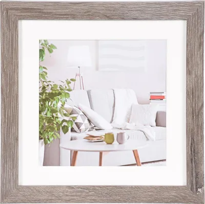 Produktbild von Henzo MODERN Rahmen grau   20x20 Holz inkl. Passepartout  8105418