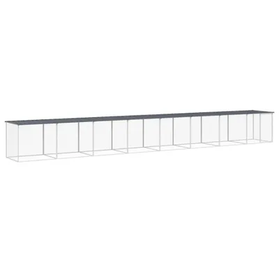 Immagine prodotto di Gabbia Polli con Tetto Antracite 803x98x90 cm Acciaio Zincato