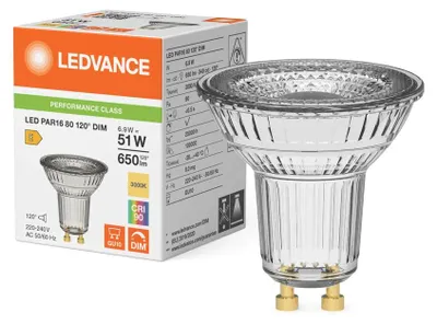 Produktbild von Osram LED PAR16 DIM P, 6,9 W, 51 W, GU10, 650 lm, 25000 h, Warmweiß